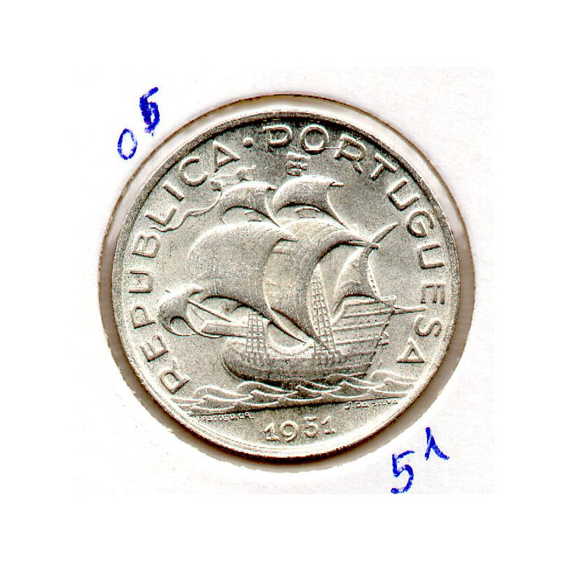 Portugal 5$00 1951 Sob