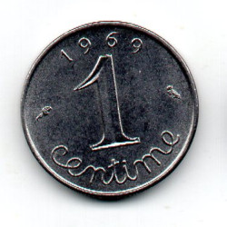 França 1 Cêntimo 1969 5° República