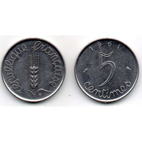 França 5 Cêntimos 1961 5° República