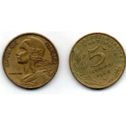 França 5 Cêntimos 1969 5° República