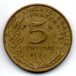 França 5 Cêntimos 1972 5° República