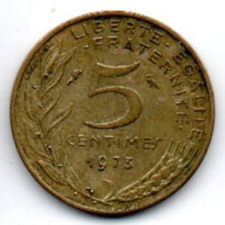 França 5 Cêntimos 1973 5° República