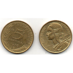 França 5 Cêntimos 1976 5° República