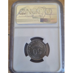Cabo Verde 50 Centavos 1949 Certificada MS66