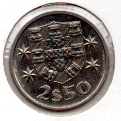 Portugal 2$50 1985 Eixo deslocado