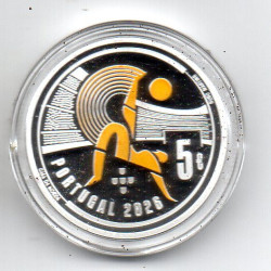 Portugal 5.00 € 2026 FIFA World Cup (Prata Proof)