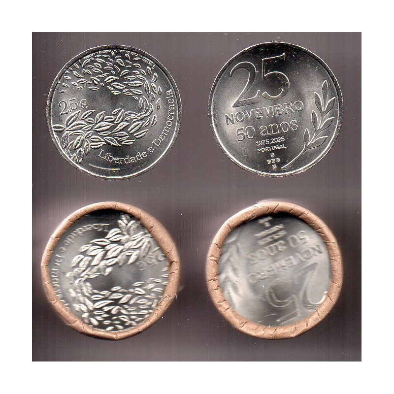 Portugal 2.50 € 2026 50 Ano do 25 Novembro (Rolo)