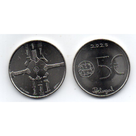 Portugal 5 € 2026 Multiculturalidade (UNC)
