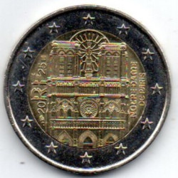 França 2€ 2025  Notre Dame de Paris
