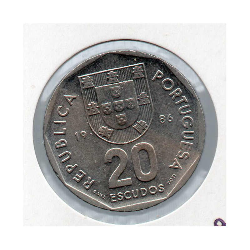 Portugal 20$00 1986 BE