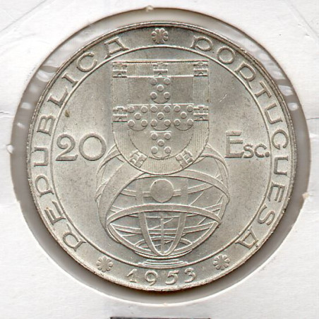 Portugal 20$00 1953 Renovação Financeira