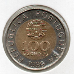 Portugal 100$00 1989 Pedro Nunes