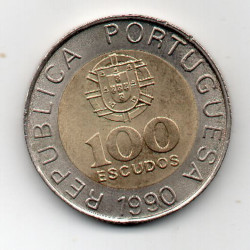 Portugal 100$00 1990 Pedro Nunes