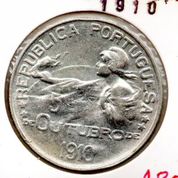 Portugal 1$00 1910 5 Outubro