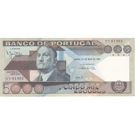 Portugal 5000$00 1983 António Sérgio