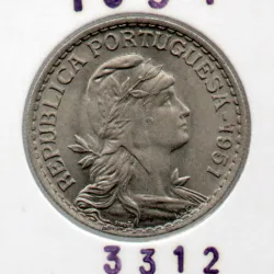 Portugal 1$00 Escudo 1951