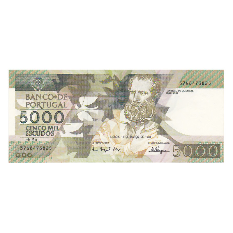Portugal 5000$00 1993 Antero de Quental