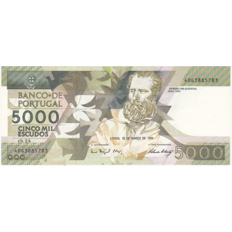 Portugal 5000$00 1993 Antero de Quental