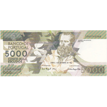 Portugal 5000$00 1993 53G Antero de Quental