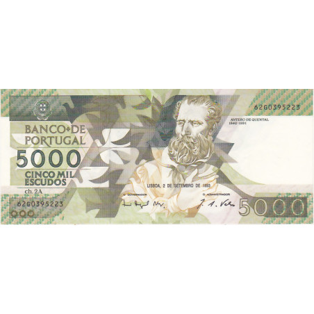 Portugal 5000$00 1993 62G Antero de Quental