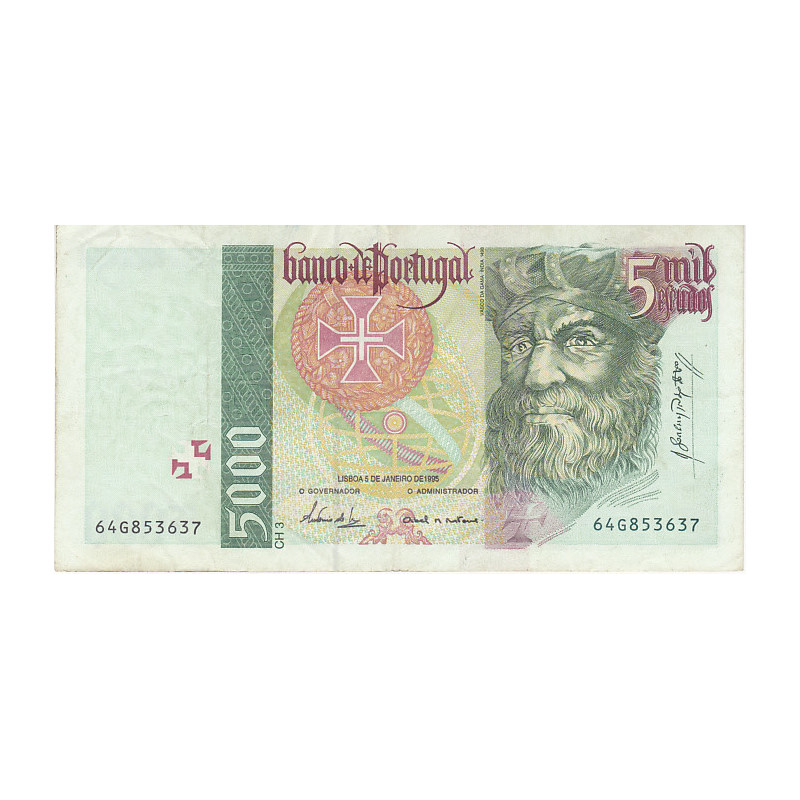 Portugal 5000$00 1995 64G Vasco da Gama