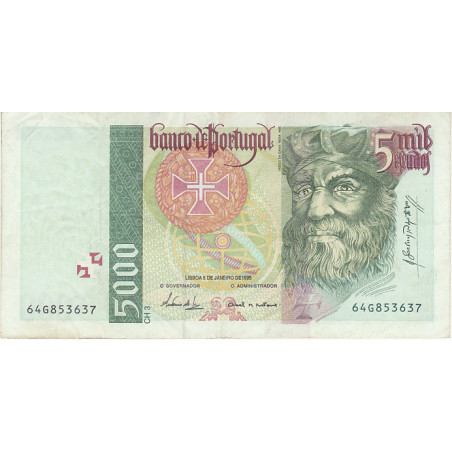 Portugal 5000$00 1995 64G Vasco da Gama
