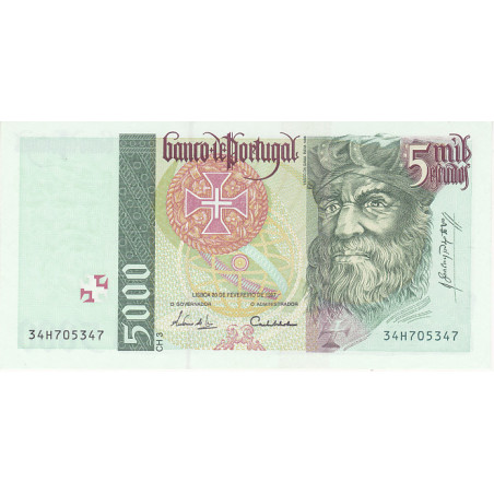 Portugal 5000$00 1997 Vasco da Gama 34H