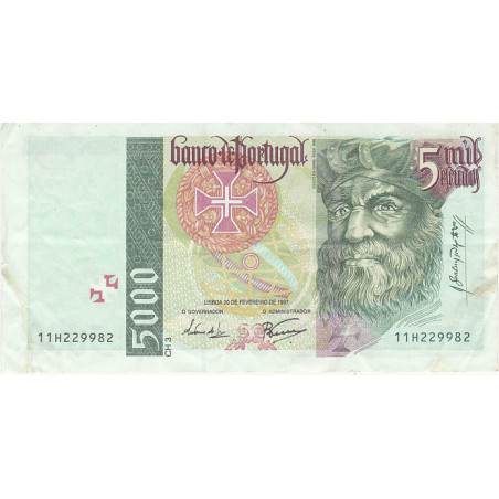 Portugal 5000$00 1997 Vasco da Gama 11H